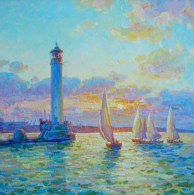 Gemälde, Odessa. Vorontsovsky lighthouse, Dmitry Artim