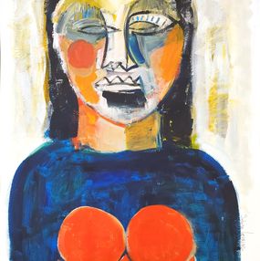 Painting, Portrait d'une inconnue, Sabine Louriac