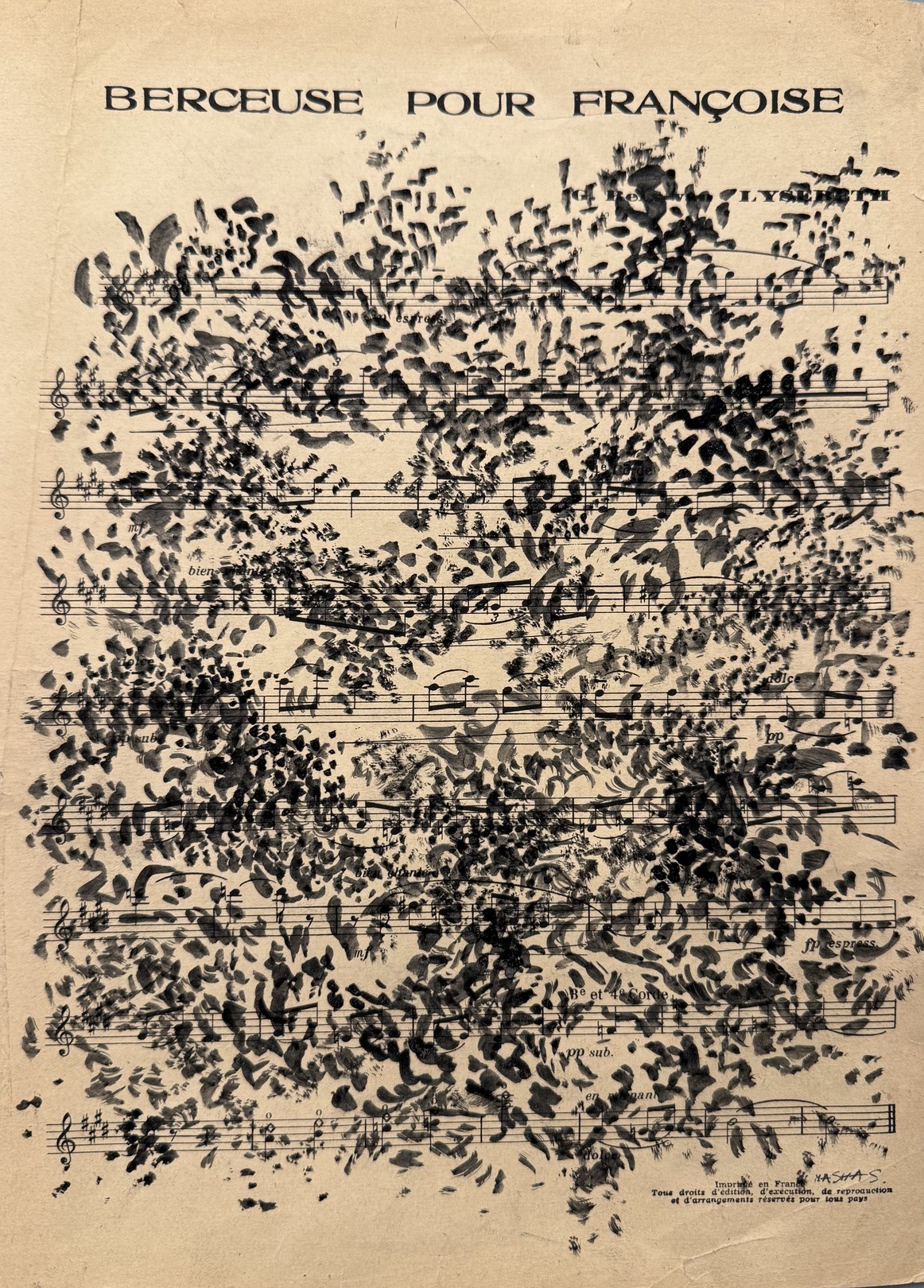 Masha Schmidt, Partition N°126 (Berceuse pour Françoise) Masha Schmidt, Partition N°126 (Berceuse pour Françoise)