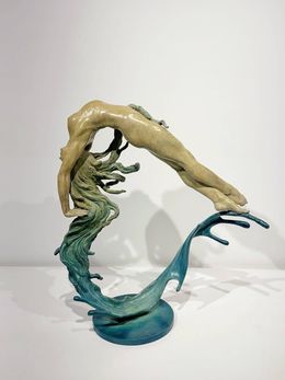 Sculpture, Heart of the Horizon (Green version), Binbin Liang
