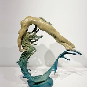 Sculpture, Heart of the Horizon (Green version), Binbin Liang