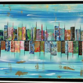 Gemälde, City, Gilbert Morales