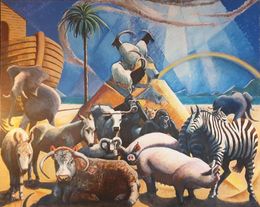 Gemälde, Noah's Ark and the Animals, Derek Carruthers