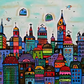 Painting, An Imaginary New York, Maria Luisa Azzini
