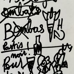 Fine Art Drawings, Pastis Noir, Robert Combas