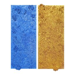 Painting, Rhapsody in blue et Subliminal Gold - diptyque, Diane Grant