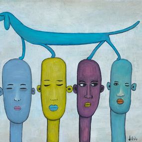 Painting, What connects us, Ventzislav Dikov