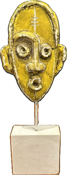Sculpture, Petit masque grigri J, Béatrice Fernando