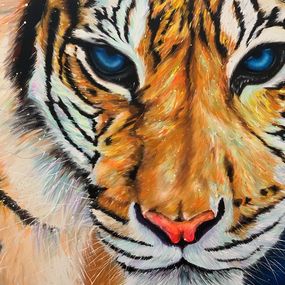 Painting, Wild Tiger, Hani Badawi Leo