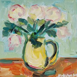 Gemälde, Flowers in a summer vase, Natalya Mougenot