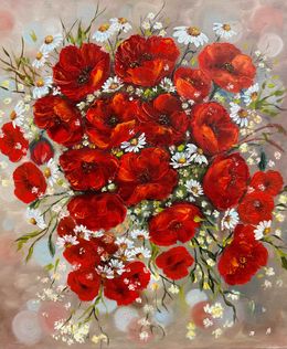Gemälde, Poppies dance, Tanja Frost