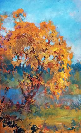 Painting, Yellowed tree, Vitaly Duhnevich
