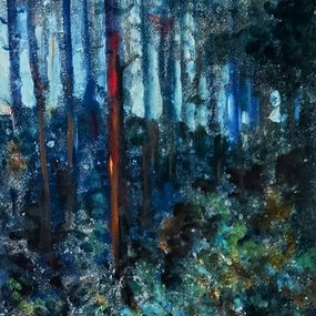 Gemälde, Twilight in the forest, Vitaly Duhnevich
