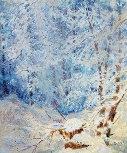 Gemälde, Impressions of the winter forest, Vitaly Duhnevich