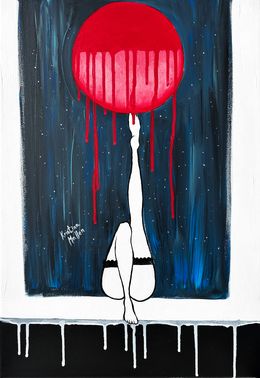 Painting, Under The Red Moon, Kristina Mallen