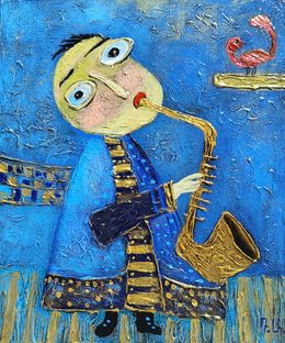 Painting, A Song for the Little Bird, Davit Arstamyan