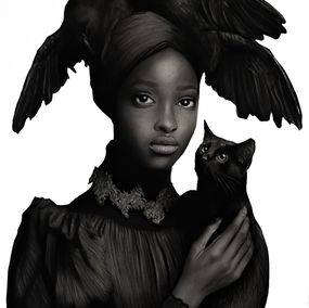 Gemälde, Gato Preto, Ritchelly Oliveira