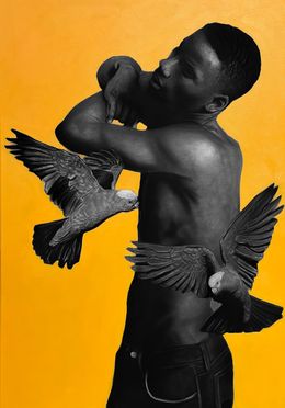 Painting, Hold On II, Ritchelly Oliveira