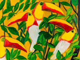 Painting, New Toucans Discovery, Hunt Slonem