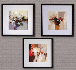 Painting, Set of Three Mini Abstract Paintings, Vasyl Khodakivskyi