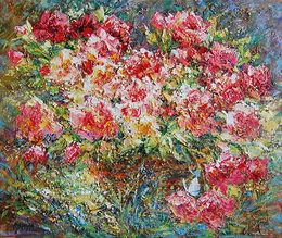 Gemälde, Roses in the sun, Olga Artim