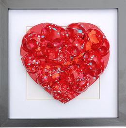 Gemälde, Heart Skull confettis, VL.