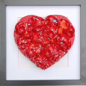 Painting, Heart Skull confettis, VL.