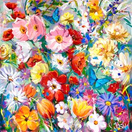 Peinture, The Wildflower Garden, Yasna Godovanik