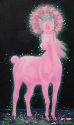Painting, Pink Horse, Su Bin Lim