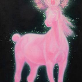Painting, Pink Horse, Su Bin Lim