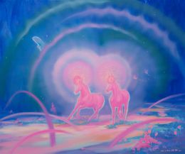 Peinture, Running Along the Pink Beam, Su Bin Lim