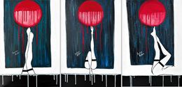 Painting, Triptych: Under The Full Moon, Kristina Mallen