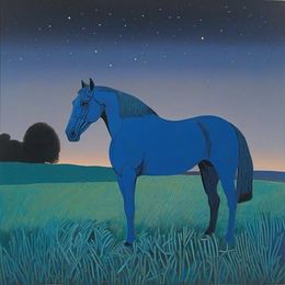Print, Blue horse, Ilan Burkov