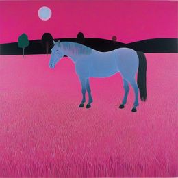 Print, Blue horse, Ilan Burkov