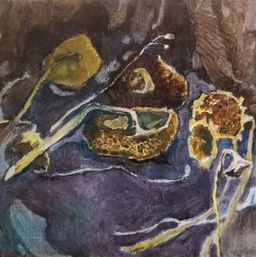 Gemälde, Still life with sunflowers, Yaroslav Leonets