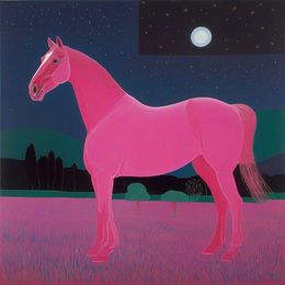 Print, Pink horse, Ilan Burkov