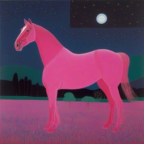 Print, Pink horse, Ilan Burkov
