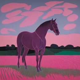 Print, Pink horse, Ilan Burkov