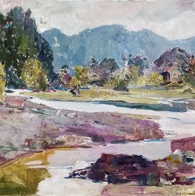 Gemälde, Carpathian landscape, Yaroslav Leonets