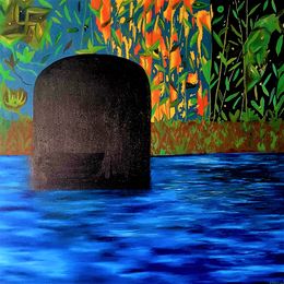 Painting, Nepali Garden, Kat Zhivetin