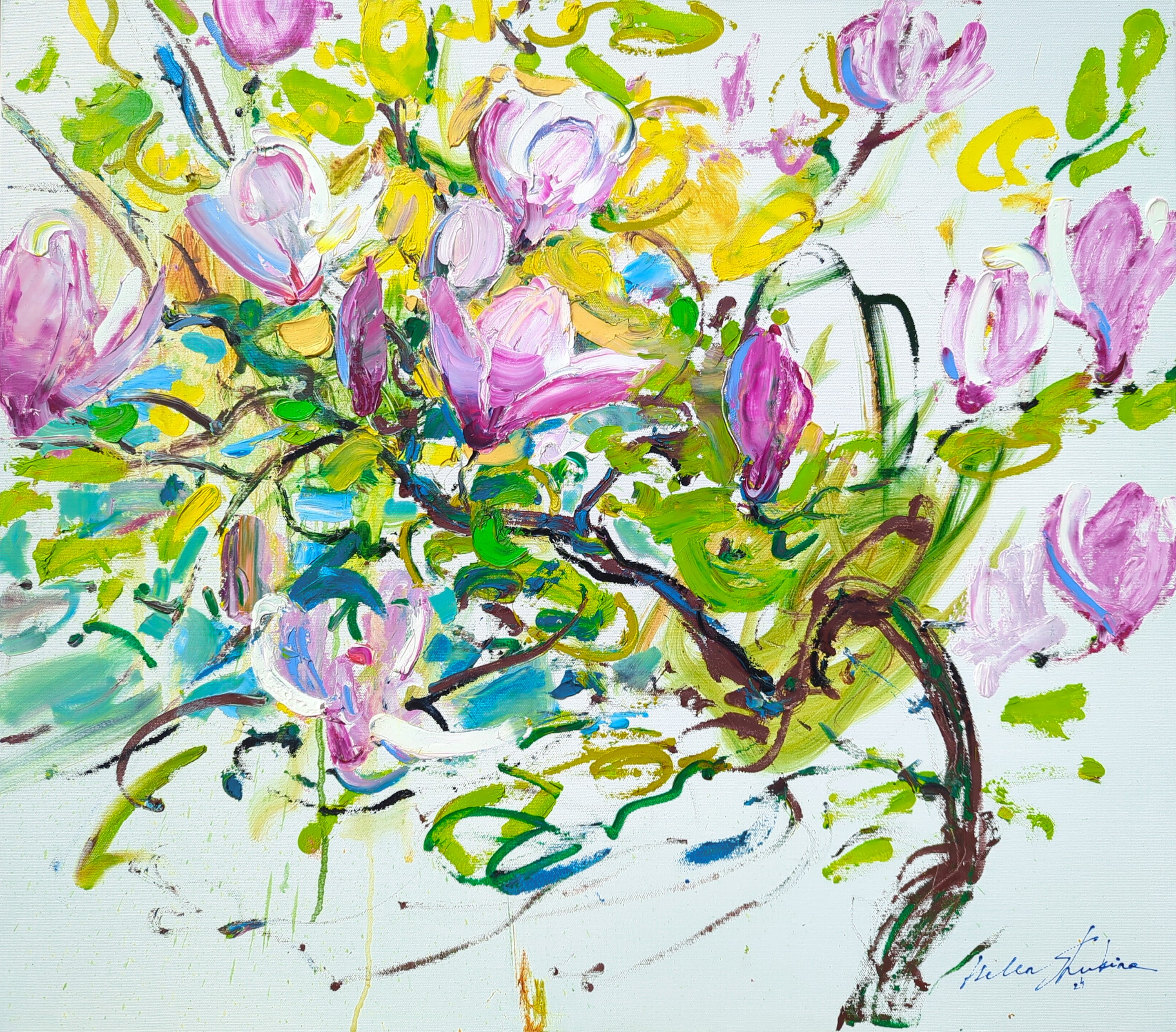 Helen Shukina, Magnolia on white Helen Shukina, Magnolia on white