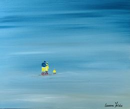 Gemälde, Mer et Silhouettes 016, Laurence Malidor