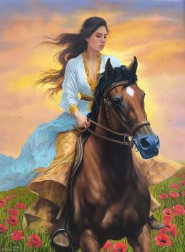 Painting, The Freedom Rider, Shahen Aleksandryan