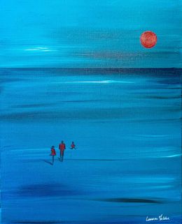 Gemälde, Mer et silhouettes 012, Laurence Malidor