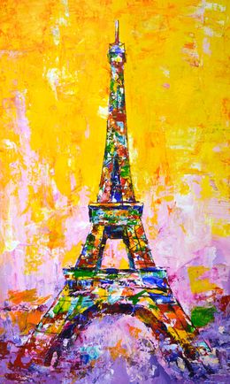 Painting, Eiffel Tower 5, Iryna Kastsova