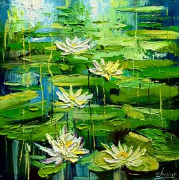 Peinture, Floating Lilies, Vahe Bagumyan