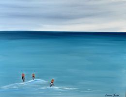 Gemälde, Mer et silhouettes, Laurence Malidor