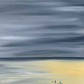 Peinture, Mer et silhouettes 023, Laurence Malidor