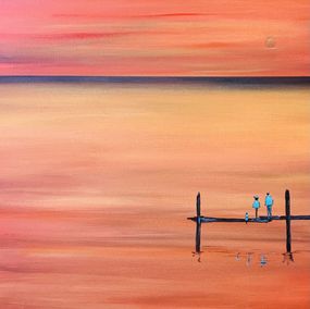 Gemälde, Mer et silhouettes, Laurence Malidor