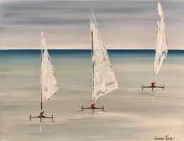 Gemälde, Mer et silhouettes 021, Laurence Malidor